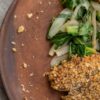 Tilapia with walnut crust is ready in minutes in an air fryer